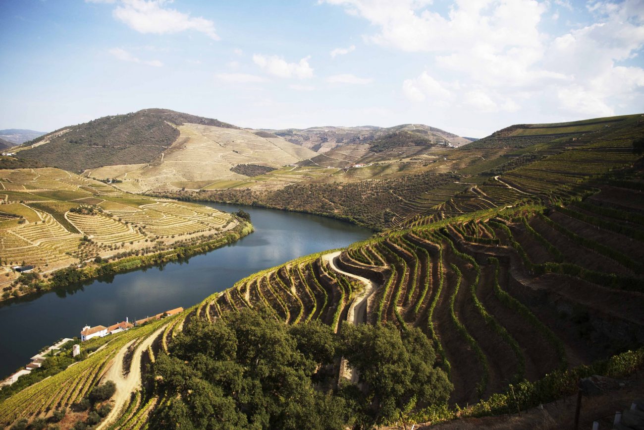 Portugal Douro Fluss Weinberge beeindruckender Blick