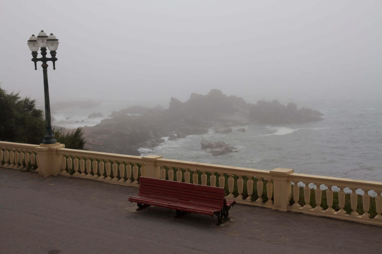 Portugal Porto Foz Atlantik Nebel am Morgen