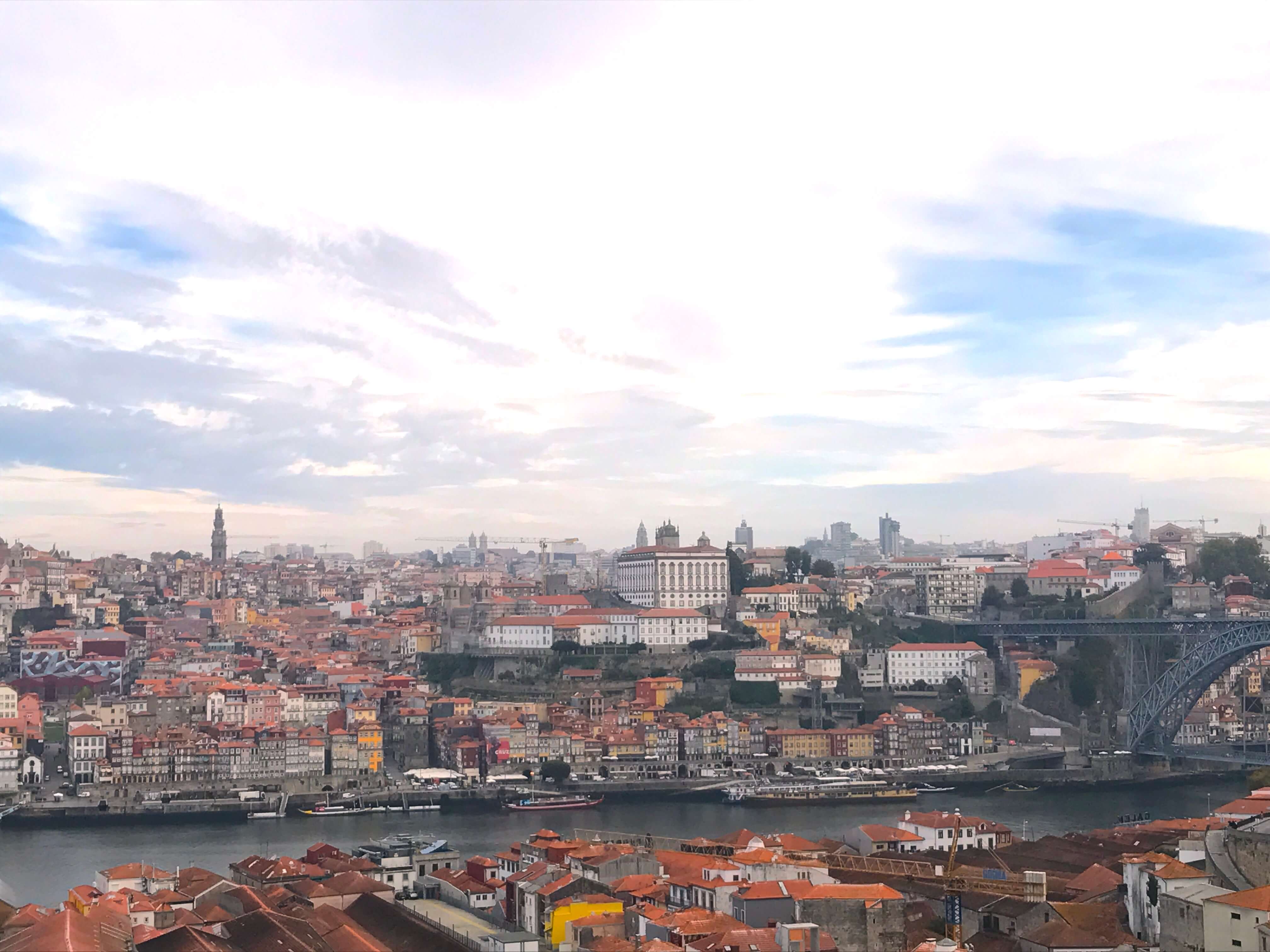 Blick auf Porto von Vila de Gaia aus