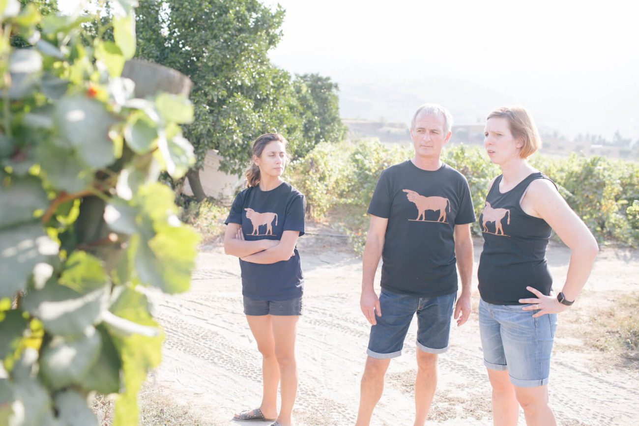 In den Weinbergen der Quinta de Tourais unterwegs mit Fernando Coelho - er macht den Wein Touronio